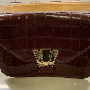 Henri Bendel Courtship bag. Leather cut to look like crocodile.